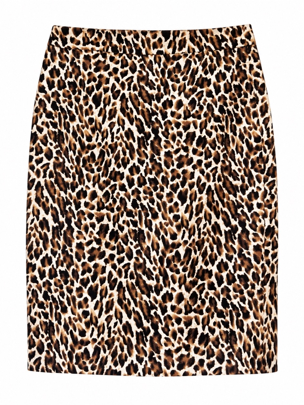 J. Crew Leopard-Print Pencil Skirt - Brown/Black/Cream